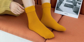 Kit 2 pares de meias t�rmica flanelada inverno Sortida