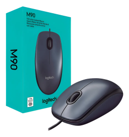 Mouse Logitech M90 �ptico Preto Usb Com Fio