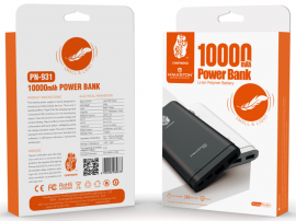 Carregador Porttil Power Bank 10000 mAh PN-931, HMASTON