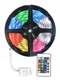 KIT Fita Led 5050 5V USB RGB 5 Metros + Controle + Fonte