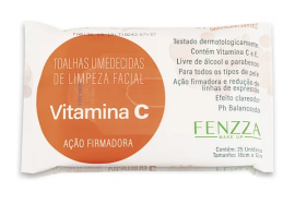 Leno Umidecido De Limpeza Facial C/ Vitamina C