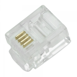 Conector Plug RJ 11 Telefonia 6x4