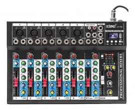 MESA DE SOM 7 CANAIS COM USB E BLUETOOTH