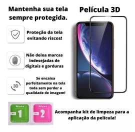 Pelcula Vidro 3D Iphone 15 15 Pro 15 Plus 15 Promax