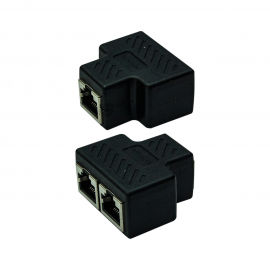 Adaptador Duplicador de Cabo de Rede RJ45 Fmea Cat5/Cat6