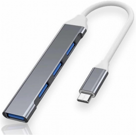 Hub Usb C 4 Portas Usb 3.0 5 Gbps Para Computador Ou Celular