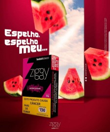 Essncia de melancia
- Mais fumaa
- Sabor equilibrado
- Adocicada
- Para fumantes exigentes
- Embalagem com 50g
- Qualidade Ziggy