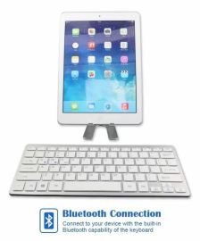 Mini Teclado sem Fio Bluetooth Compatvel Mac/PC/Android/iOS