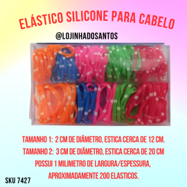 Elstico Silicone Cabelo (Liguinha) Cores