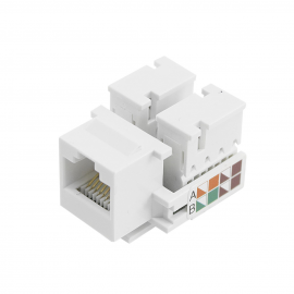 Keystone RJ45 Branco Cat5e c/ 2 Unds