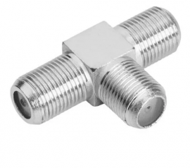 Conector Ementa T Coaxial Tipo F