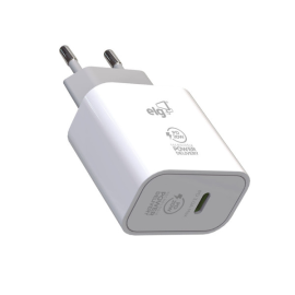 Carregador de Parede USB-C Universal, 1 Porta Tipo-C Power Delivery 3A 20W, Carga R�pida