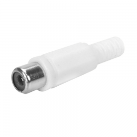 Plug Rca Femea Branco C/ 5 Unds (Jack)